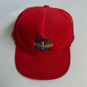 Vintage Corduroy 90s EMS Embroidered Retro SnapBack Hat